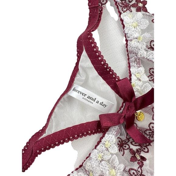 Forever and a Day - Riley Bra & Panty Set in Wine - Picture 2 of 5